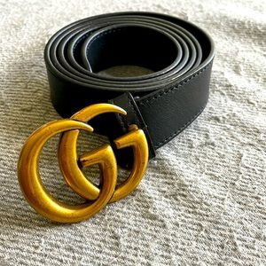 Gucci Marmont Black Learher Belt
